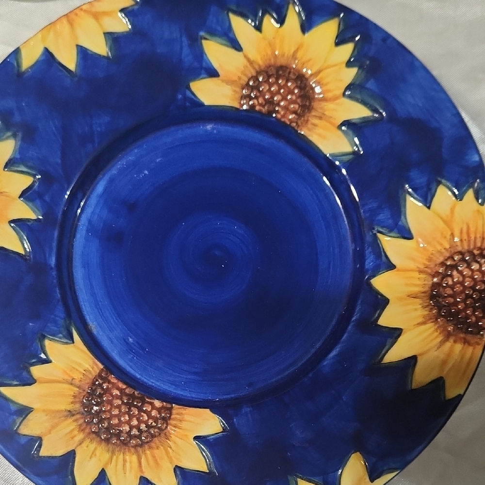 Sunflower Blue Yankee Candle Holder Set - Picture 4 of 7